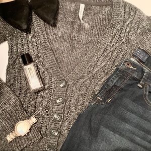 *SOLD* Aeropostale Cable Knit Cardigan Sweater Sz Small